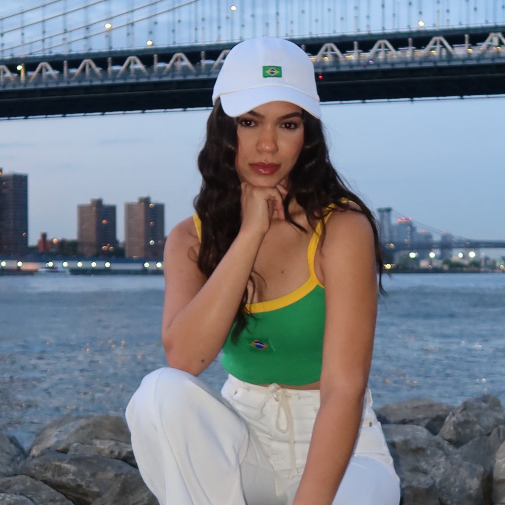 White hat - bandeira do Brasil